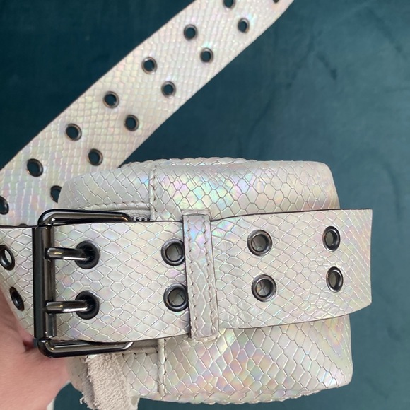 Aimee Kestenberg Cooper Hologram Snake Embossed Leather Crossbody Bag - Picture 5 of 14